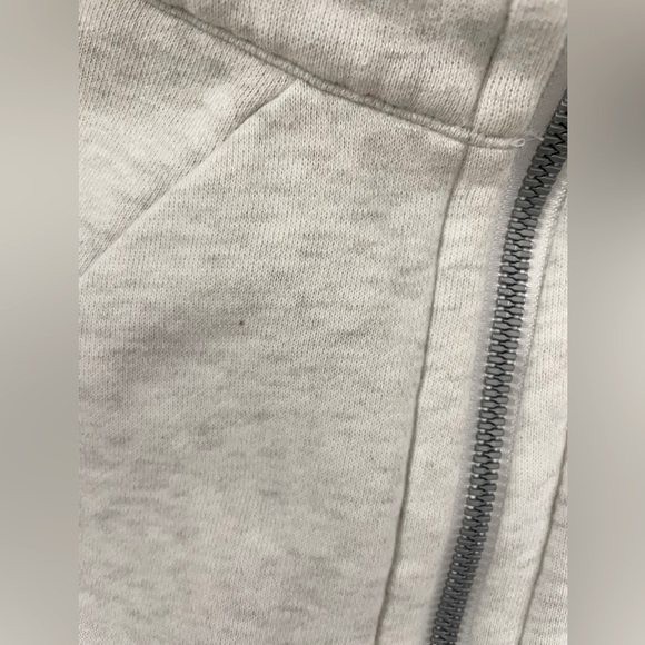 Lululemon Scuba Hoodie Light Cotton Fleece Full Zip Jacket Heather Ivory Size 8 - Picture 12 of 13